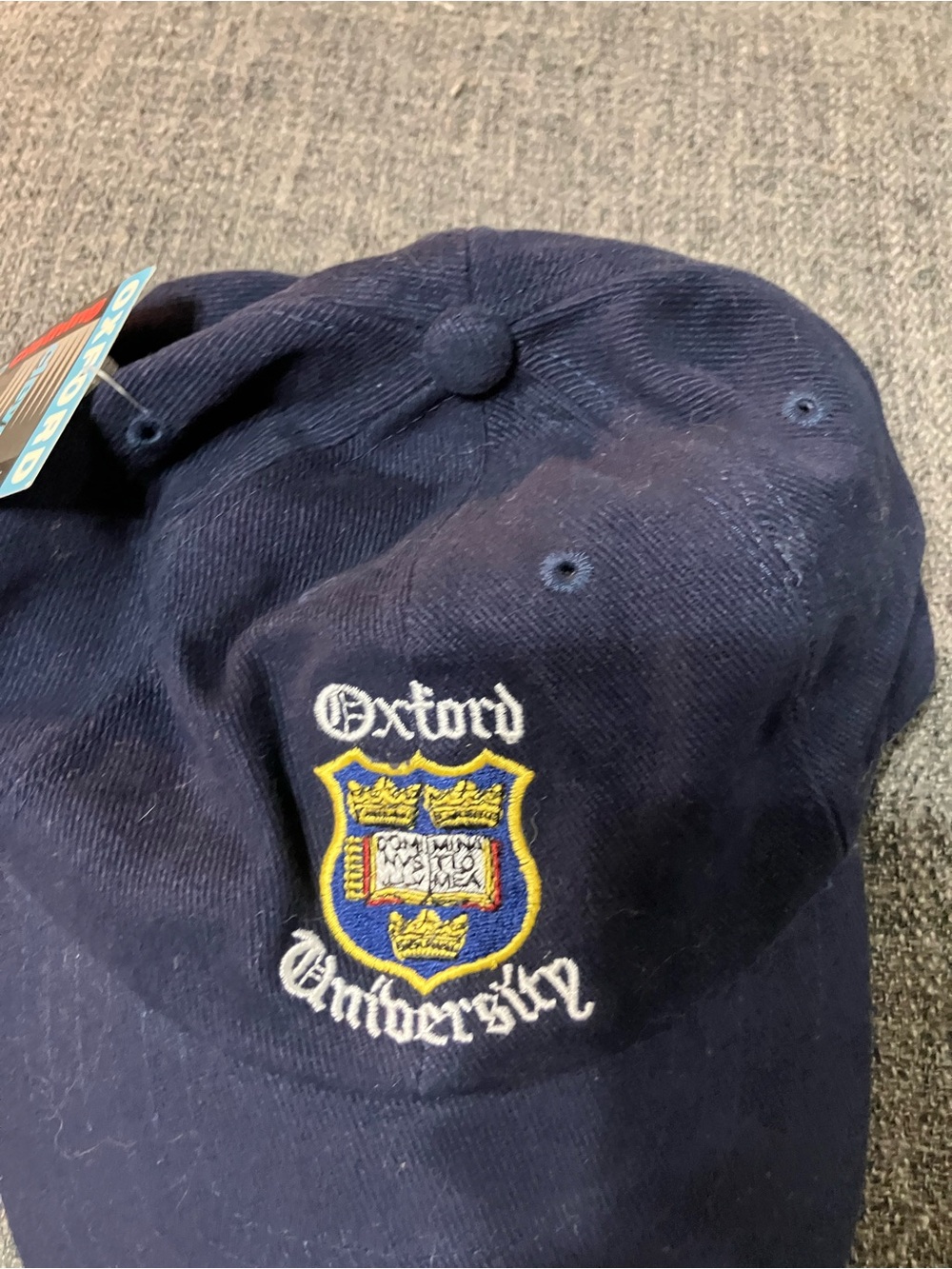 Oxford Navy Baseball kids Cap with Multicolor Embroidered Crest